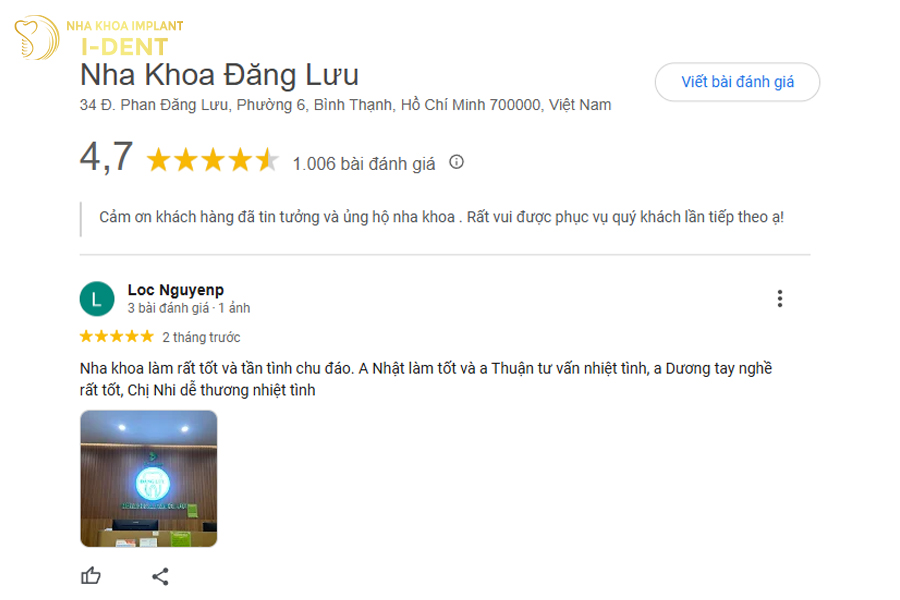 cơ sở nha khoa uy tín tại bình thạnh