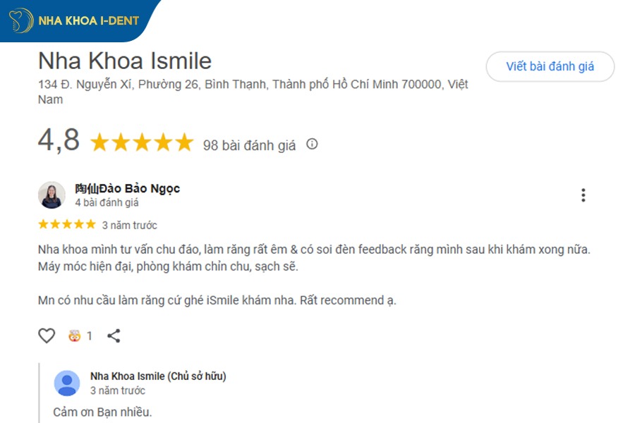 nha khoa ismile bình thạnh