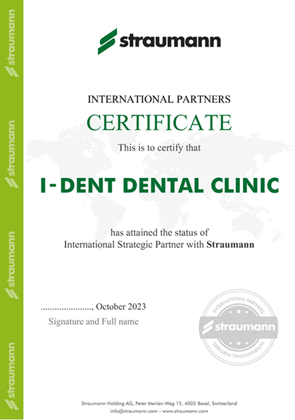 I Dent Cam Kết Luôn Theo Tiêu Chuẩn Chất Lượng Vương Quốc Anh