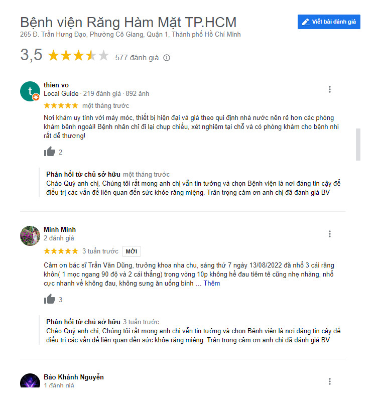 làm răng sứ uy tín